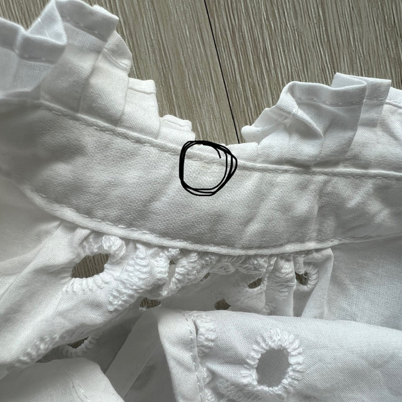 1 State Top Womens Medium White Eyelet - Picture 11 of 12